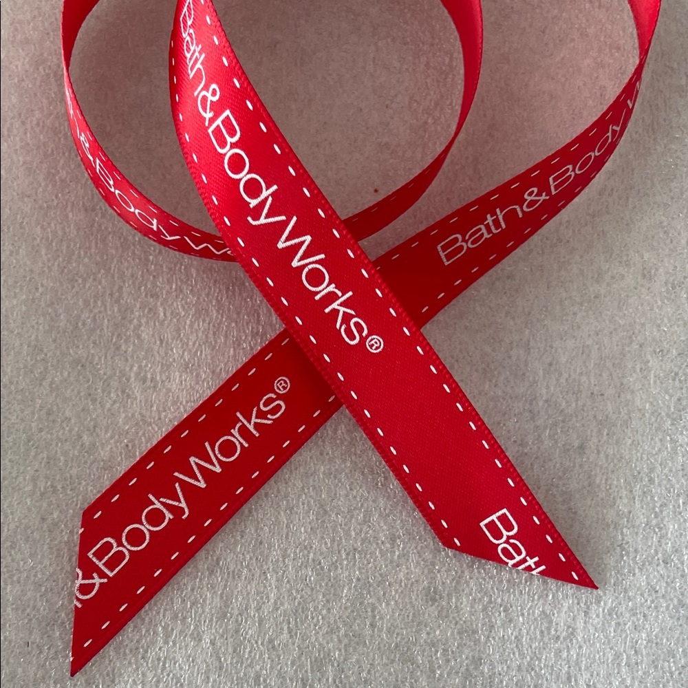FREE WITH PURCHASE Bath & Body Works Vibrant Red Ribbon